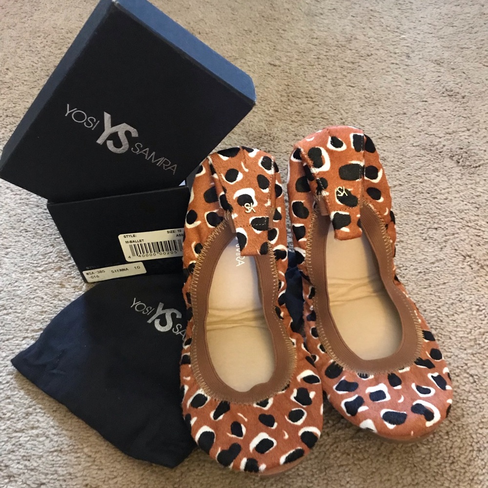 NIB Yosi Samra Samara Ballet Flat- Sienna Sz 10🐆